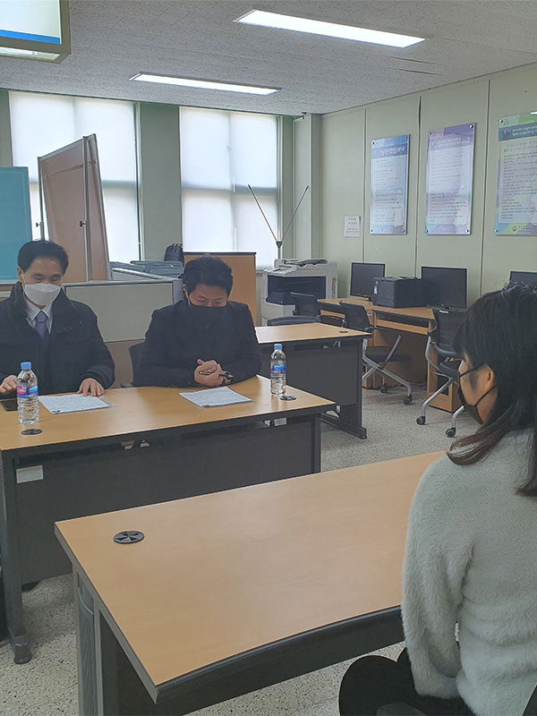 영상빅데이터 라벨링지원자 면접장면